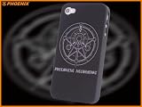 C241-0024 高級感 人気 Apple iPhone 4 & 4S アイフォン 4 ハードケース 鋼の錬金術師 保護ケース +(無料iPhone保護フィルムが付属しております)