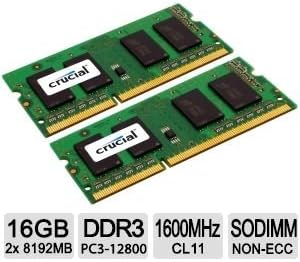 Crucial 16GB Notebook Memory Module Kit