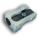 Kum 400-1K Magnesium Alloy Metal 1-Hole Steel Blade Wedge Pencil Sharpener