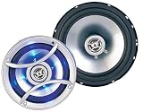 Car 6.5" 2 way 150W Speakers with LED Grille - Pair