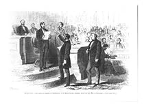 Hiram Revels the First Black Senator of the State of Mississipi Being Sworn In Giclee Poster Print by French School, 24x18