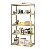 Stur-D-Stor Boltless Shelving - 5 Shelves, 36w x 18-1/2d x 73h, Sand(sold individuall)