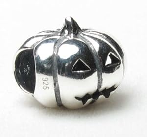 B44 Jack-O-Lantern Sterling Silver Charm