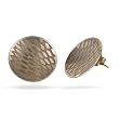 Sterling Silver Disc Earrings - Snakeskin Pattern #0511 OE