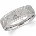 Zigzag Platinum Men's Comfort Fit Wedding Band