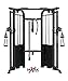 XMark Commercial Functional Trainer Cable Machine with Dual 200 lb Weight Stacks XM-7626