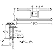 H-Shaped Twin Stainless Steel Burner Special Venturi