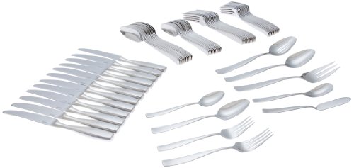 Yamazaki Belgrove 65-Piece Flatware Set, Service for 12