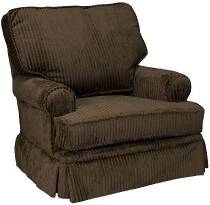 The Rockabye Glider Square Back Glider, Chenille Chocolate Brown