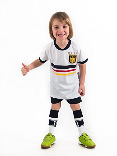Fußball Trikotset Trikot Kinder 4 Sterne Deutschland WUNSCHNAME Nummer Geschenk Größe 98-170 T-Shirt Weltmeister 2014 Fanartikel EM 2016 (122)