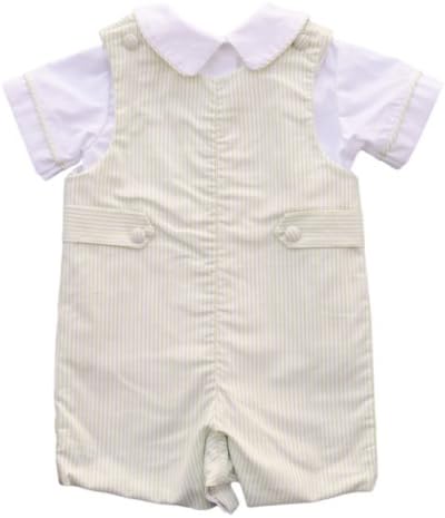 Green Stripe Reversible Oxford Jonjon-2T