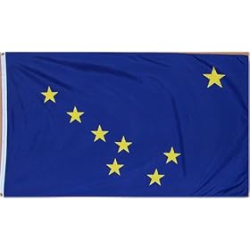 Large New 3x5 Alaskan Flag US USA State Alaska Flags
