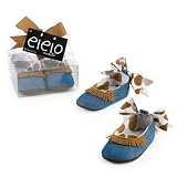 Mud Pie Baby Eieio Denim Ballet Flats, Horse, 0 - 6 Months