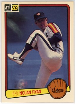 Nolan Ryan Houston Astros 1983 Donruss #118 Baseball Card