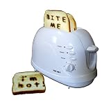 Pop Art Toaster with 2 Design Plates - White (CT8192RW#2)