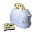 Pop Art Toaster with 2 Design Plates - White (CT8192RW#2)