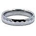 4MM Honeycomb Ring With Diamond Shaped Pattern Tungsten Carbide Wedding Band
