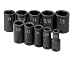 SK Hand Tools 4060 10-Piece 3/8-Inch Drive Semi-Deep Fractional High Visibility Impact Socket Set
