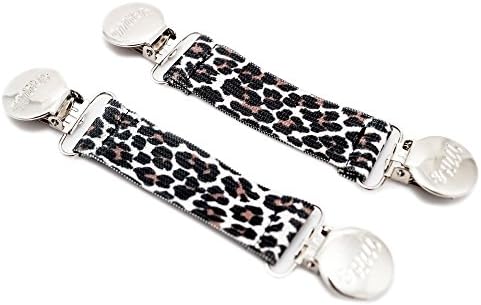 Mitz Accessories 3" Heavy Duty Elastic Glove and Mitten Clips, Snow Leopard