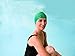 Cool Fully Waterproof Adult Swimming Cap That Doesn't Leak & Keeps Short Hair Dry Best for Men (Male) and Women (Ladies) - 100% Soft Silicone Material - Lifetime Warranty! (Green)