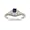 Vintage Art Deco Sapphire Ring in .925 Sterling Silver