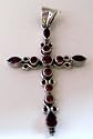 Elegant Garnet Cross