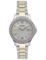 Seiko Mother of Pearl Dial Two-tone Ladies Watch SXDF81