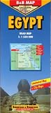 B&B Egypt Laminated Road & Travel Map