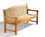 Review Jati  / Teak Curved Back Garden Bench 1.8m