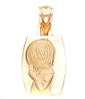 14K Yellow Gold "My First Communion" Boy Pendant