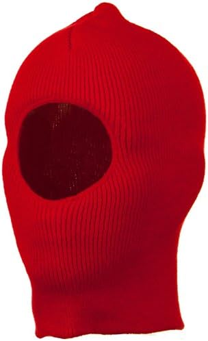 One Hole Child Face Mask - Red