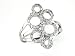 14K White Gold Diamond Circles Right Hand Ring