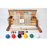 Wood Mallets Premium Garden Croquet Set, Garden, 6-Player