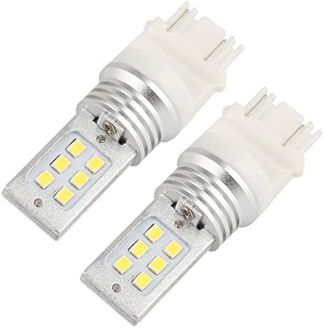 2x Xenon White 3157 12W High Power LED DRL Daytime Running Light 4114