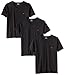 Emporio Armani Men's 3-Pack Regular Fit V-Neck T-Shirt, Black, Medium