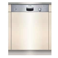 Bosch SGI33E25EU Teilintegrierbarer Geschirrsp�ler / AAA / 12 L / 1.05 kWh / 59.8 cm / Edelstahl / 3 Programme / AquaStopp