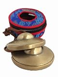 Tingsha Tibetan Meditation Bell (Chime) in Silk Case Medium