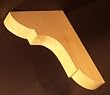 9" x 12" Bass Wood Bracket for Mantle or Bar [CAPITOL CITY LUMBER]