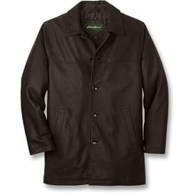 Leather Car Coat by Eddie Bauer
