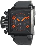 Welder Men's K25-4305 K25 Chronograph Black Ion-Plated Stainless Steel Square Watch