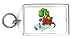 Keychain with dinosaur, sport, ball, bowling, dragon, pin