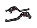 A pair of Billet Aluminum Clutch & Brake Levers Motorcycle Set Black for Honda CBR600RR 2003 2004 2005 2006 (Y-688H/F-29)