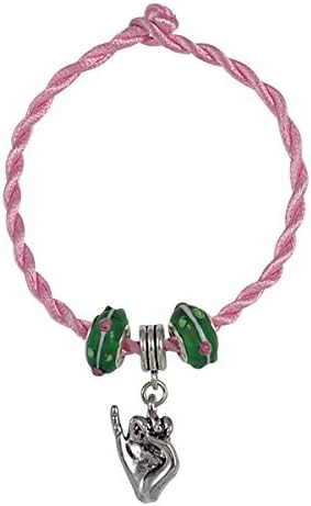 Hand Made Alpha Kappa Alpha Inspired Pinky Hand Sign Cord Bracelet, 8 Inches