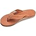 Rainbow Mens Double Layer Classic Leather with Arch Support Sandal - Classic Tan Brown, Medium