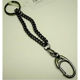 【クリックで詳細表示】ニッサチェイン No.10キーチェーン10cm(鉄/黒ニッケル)