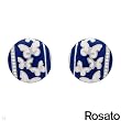 ROSATO Made in Italy Exquisite Earrings With Cubic zirconia Beautifully Crafted in Two tone Enamel and 925 Sterling silver. Total item weight 12.8g Length 21mm