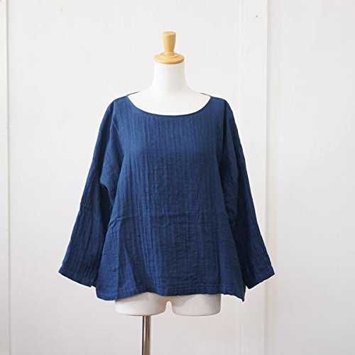 (ヤラ) YARRA リネン生地ボートネック長袖プルオーバー