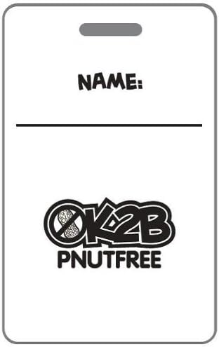 Peanut Allergy Bag Tags Superhero Boy