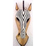 African Zebra Jungle Mask Africa Decor Wall Hanging by Coolstuff4U