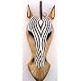 African Zebra Jungle Mask Africa Decor Wall Hanging